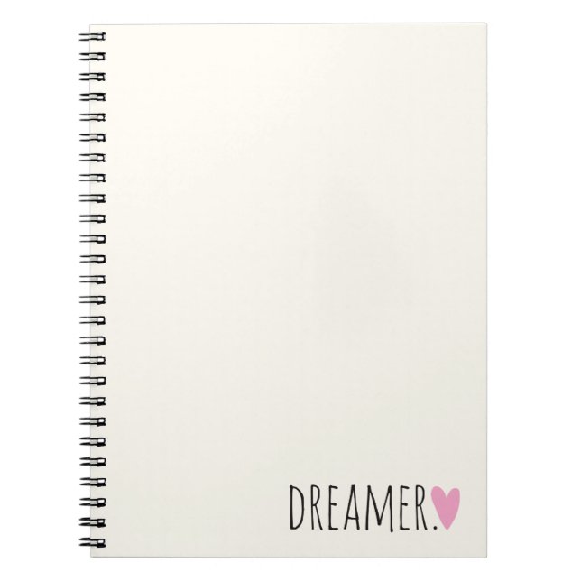 Dreamer with Heart Notebook (Front)