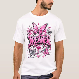 Dreamer Y2K Pink Liquid Chrome  T-Shirt
