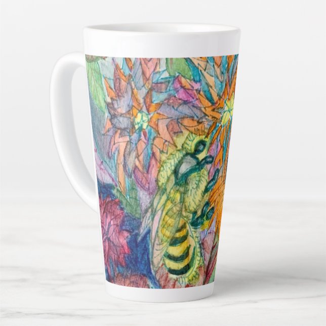 DreamerBee  Latte Mug (Left Angle)
