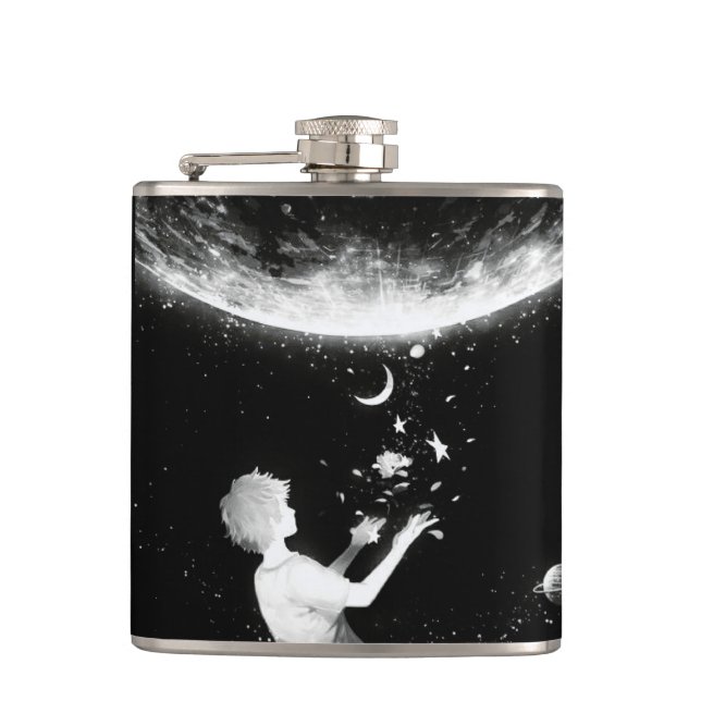 DREAMER'S JOURNEY FLASK | CELESTIAL NIGHT SKY  (Front)