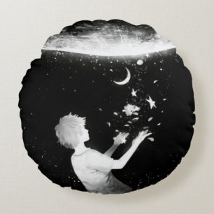 DREAMER'S JOURNEY ROUND PILLOW CELESTIAL ACCENT