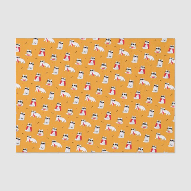 Dreaming Adventure Cat Fish  Tissue Paper (Front)