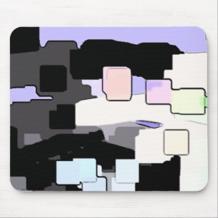 "Dreaming Blue" Geometric Art Mouse Mat