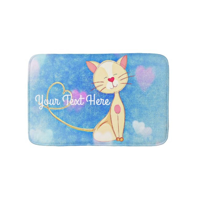 Dreaming Cat Bath Mat (Front)