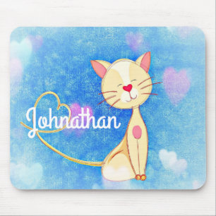 Dreaming Cat Mouse Mat