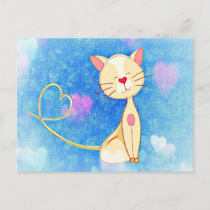 Dreaming Cat Postcard