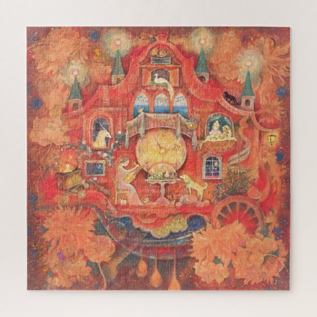 Dreaming Clock: The Automaton of Memories Jigsaw Puzzle (Vertical)