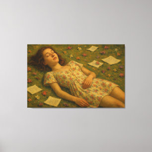 Dreaming, creating and believing canvas print