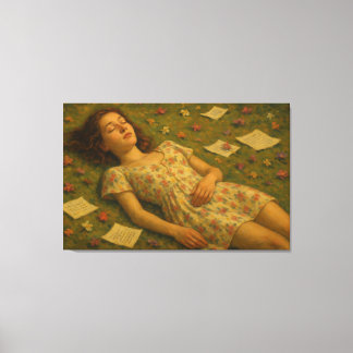 Dreaming, creating and believing canvas print