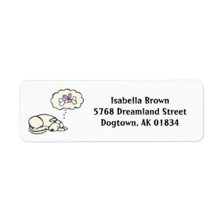 Dreaming Dog Return Address Labels