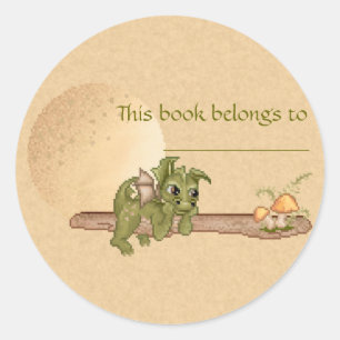 Dreaming Dragon Classic Round Sticker