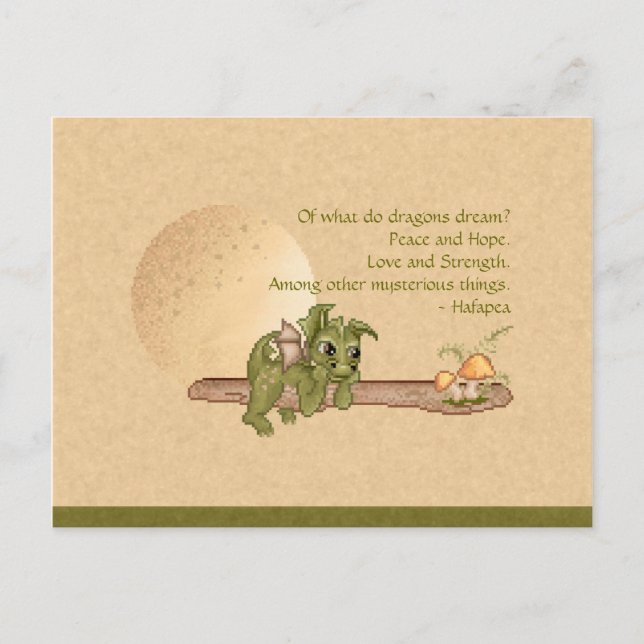 Dreaming Dragon Postcard (Front)