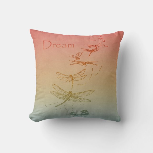 Dreaming Dragonflies Cushion (Front)