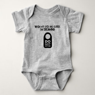 Dreaming... EYES closed Baby Bodysuit