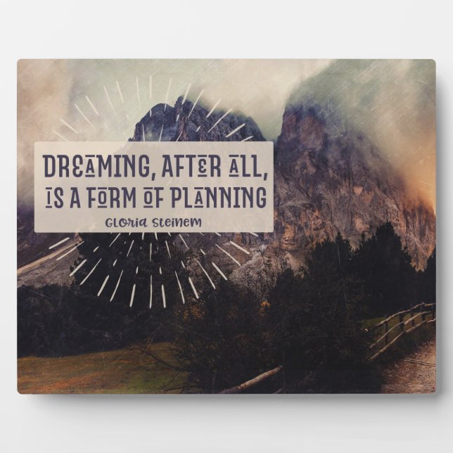 Dreaming - Form of Planning Plaque (Front)