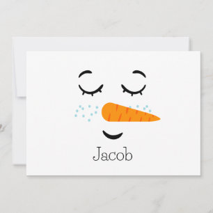 Dreaming Frosty the Snowman Holiday Card