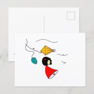 Dreaming Girl Postcard