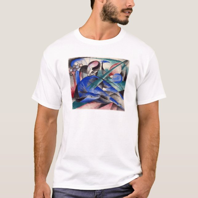 Dreaming Horse by Franz Marc T-Shirt (Front)