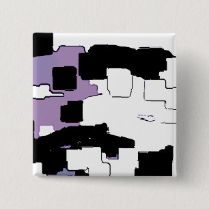 "Dreaming in Purple" Geometric Art 15 Cm Square Badge