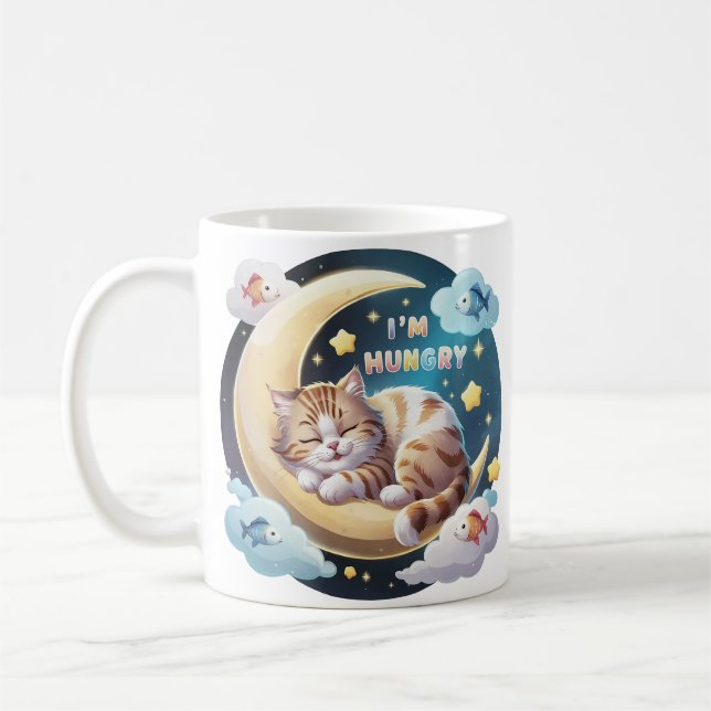Dreaming Kitten Coffee Mug (Left)