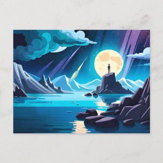 Dreaming — Man by the Sea Postcard