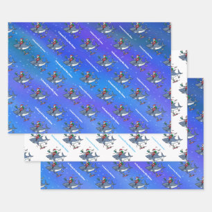 Dreaming Of A Great White Christmas Wrapping Paper Sheet