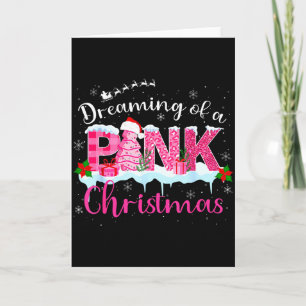 Dreaming Of A Nk Christmas Tree Cakes Santa Hat Xm Card