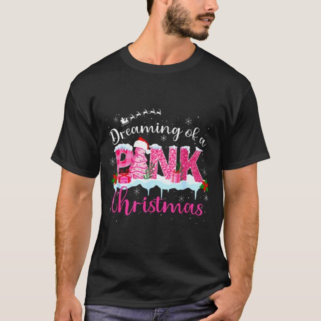 Dreaming Of A Nk Christmas Tree Cakes Santa Hat Xm T-Shirt (Front)