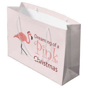 Dreaming of a Pink Christmas - Large Gift Bag