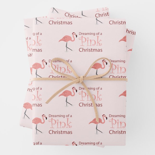 Dreaming of a Pink Christmas -   Wrapping Paper Sheet (In situ)