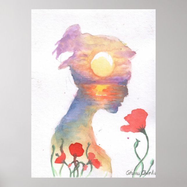 Dreaming of a sunset poster (Front)