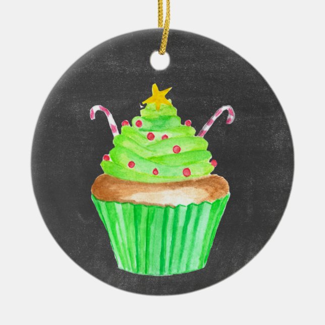 Dreaming of a Sweet Christmas! Ceramic Tree Decoration (Front)