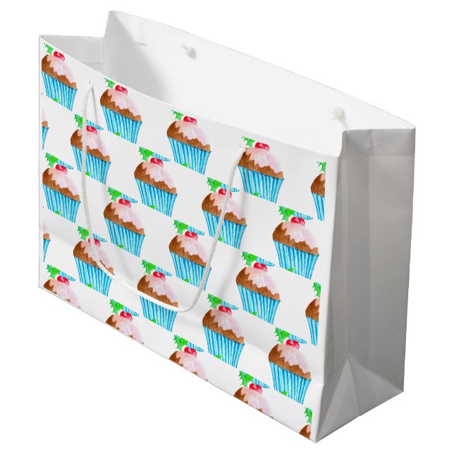 Dreaming of a Sweet Christmas! Large Gift Bag (Front Angled)
