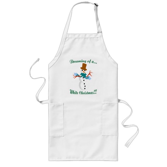 Dreaming Of A White Christmas Apron (Front)