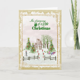 Dreaming of a White Christmas Holiday Card