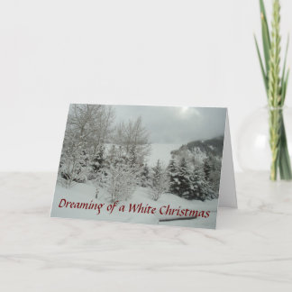Dreaming of a White Christmas Holiday Card