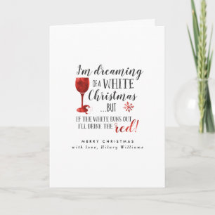 Dreaming Of A White Christmas Holiday Card