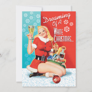 Dreaming Of A White Christmas Party Invitation