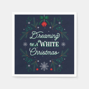 Dreaming of a White Christmas Party Paper Napkins