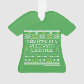 Dreaming Of A Whitewater Christmas Ugly Sweater Ornament