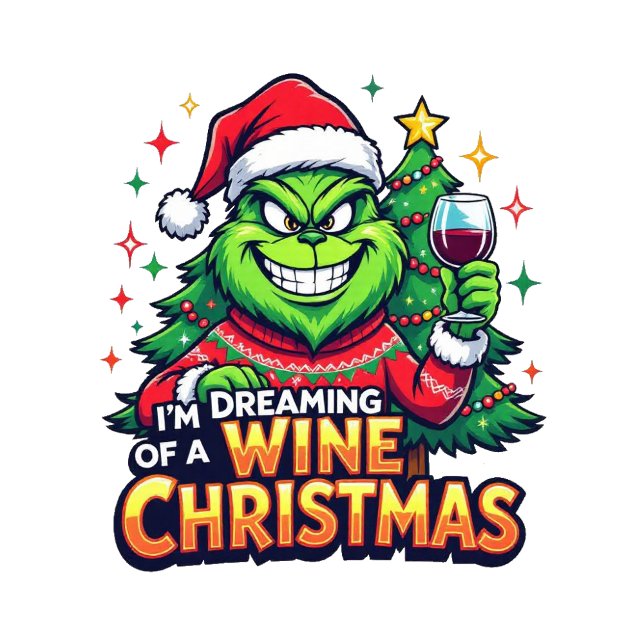 Dreaming of a Wine Christmas Sweatshirt (Creator Uploaded)