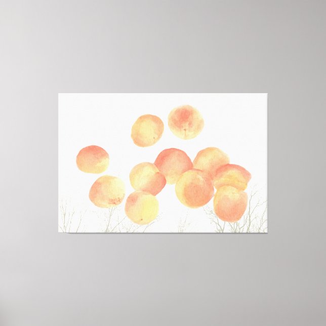 Dreaming of apricots in the winter Canvas print (Front)
