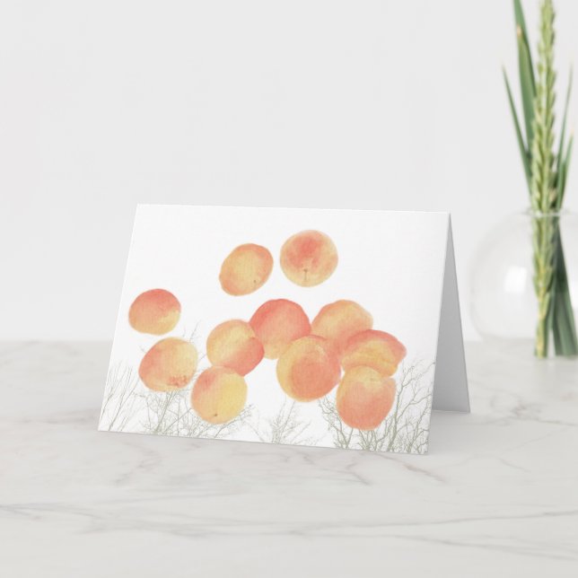 Dreaming of apricots in the winter  card (Front)