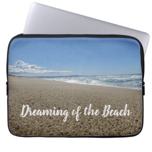 Dreaming of Beach West Coast Photo Pacific Ocean Laptop Sleeve