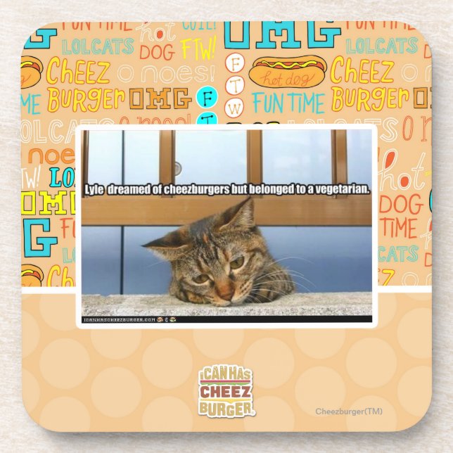 Dreaming of Cheesburgers Coaster (Front)