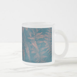Dreaming Of Ferns Frosted Glass Coffee Mug