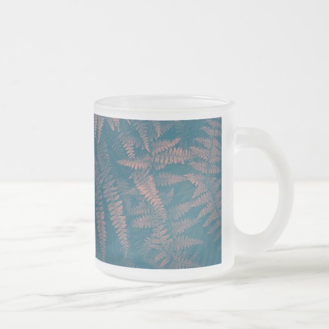 Dreaming Of Ferns Frosted Glass Coffee Mug (Right)