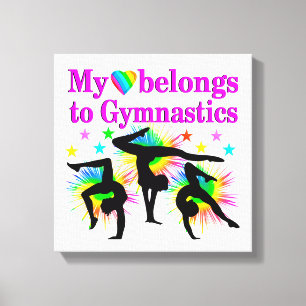 DREAMING OF GYMNASTICS CANVAS PRINT