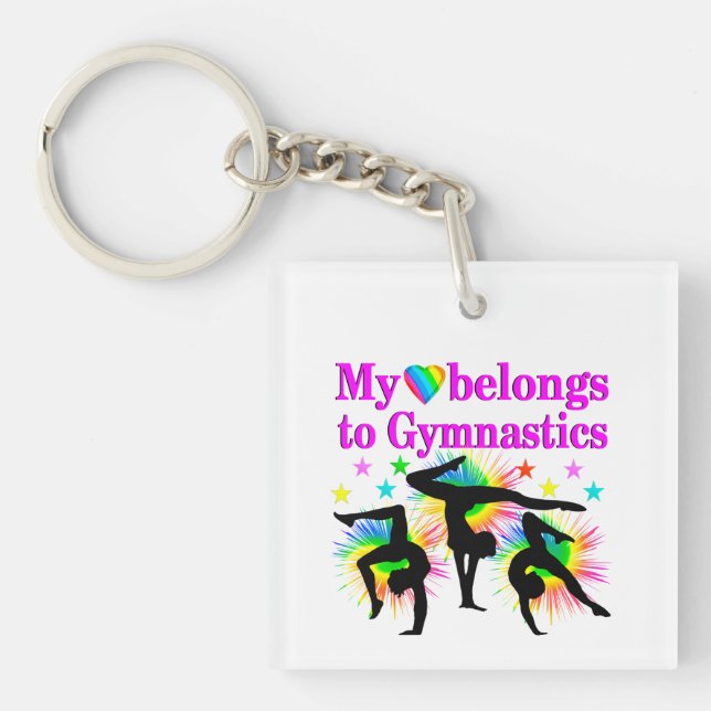 DREAMING OF GYMNASTICS KEY RING (Front)