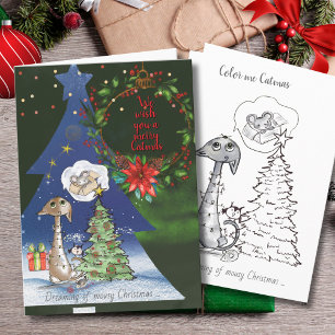 Dreaming of Mousy Christmas    Cat & Color me Card
